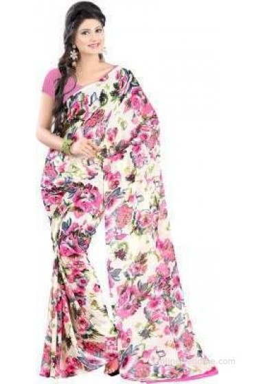 Ishin Printed Fashion Georgette Sari Ishin Printed Fashion Georgette Sari